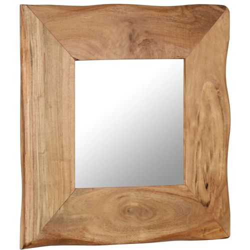 Kozmetičko ogledalo od masivnog bagremovog drva 50 x 50 cm slika 15