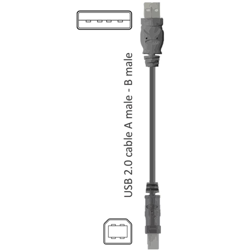 ZED electronic USB kabl za printer, dužina 1.8 metara - USB-AB/1.8 slika 2