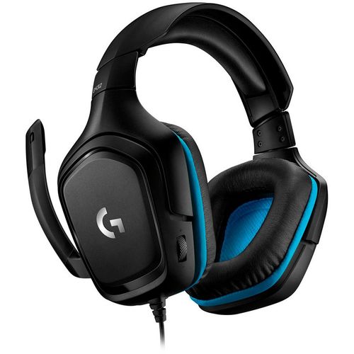 LOGITECH G432 Gaming Slušalice s žicom 7.1 - Umjetna koža - Crna/Plava - USB slika 2