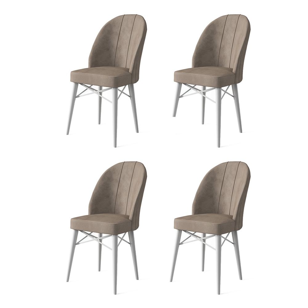 Ritim - Set bijelih stolica za cappuccino (4 komada) slika 1