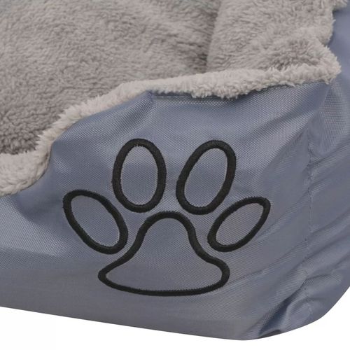 Krevet za pse s podstavljenim jastukom veličina XXL sivi slika 9