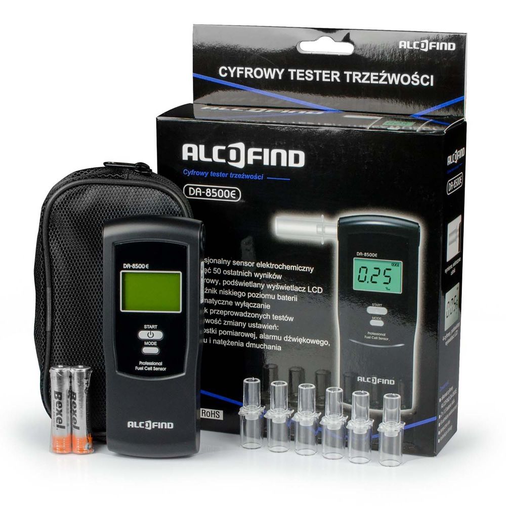 Elektrokemijski alkotest DA 8500E + usnici slika 1