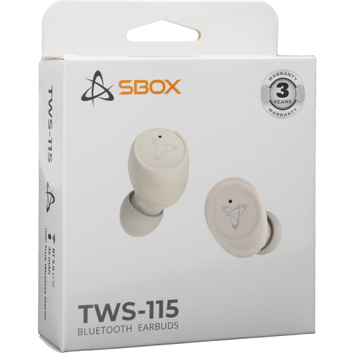 Sbox EARBUDS Slušalice + mikrofon Bluetooth EB-TWS115 Bež slika 5