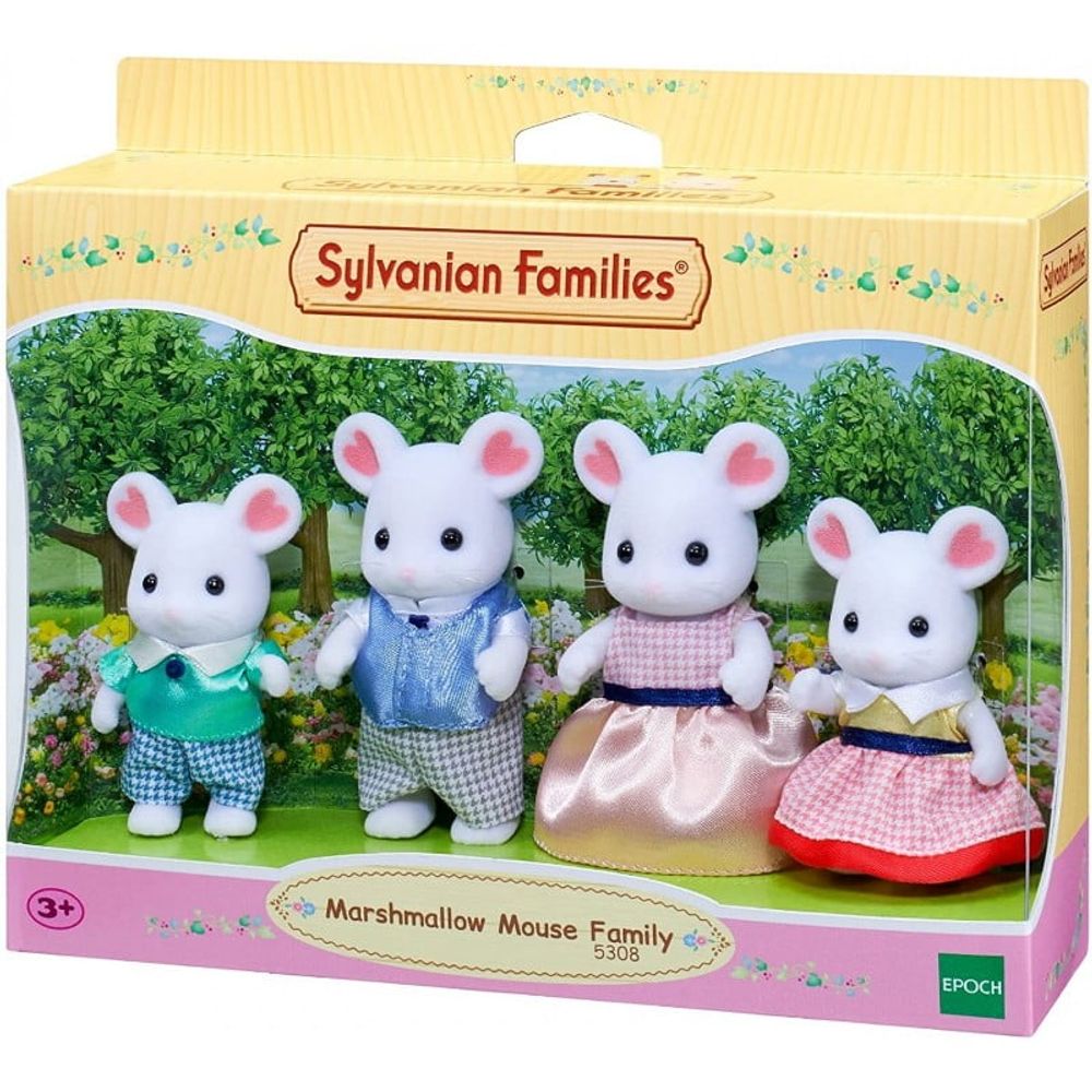 Ec5308 Sylvanian Marshmallow Mouse Family slika 1