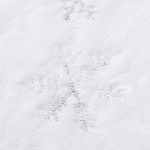 Luksuzna podloga za božićno drvce bijela 150 cm umjetno krzno slika 11