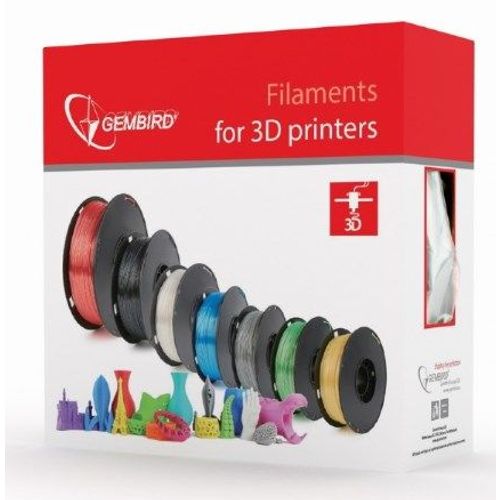 3DP-PLA1.75-01-S PLA Filament za 3D stampac 1,75mm kotur 1KG SILVER Srebrna slika 2