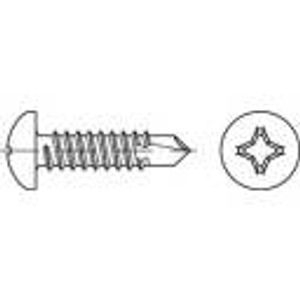 TOOLCRAFT 141477 samourezni vijci 6.3 mm 60 mm križni philips DIN 7504 čelik galvansko pocinčani 250 St.