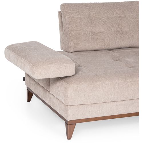 Sonya Cream 3-Seat Sofa slika 5