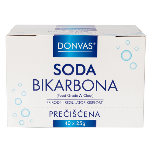 SODA BIKARBONA DONVAS® prečišćena, kesice 40x25g slika 1