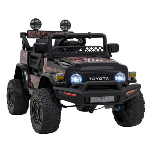 Licencirani auto na akumulator Toyota FJ Cruiser 4x4 - crni slika 1