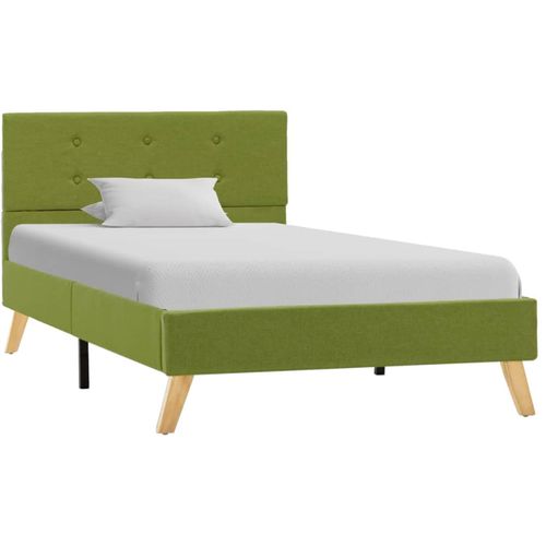 Okvir za krevet od tkanine zeleni 100 x 200 cm slika 25