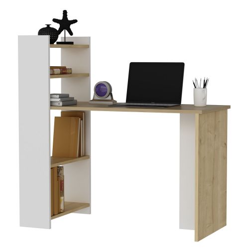 Woody Fashion Studijski stol, Enna - Sapphire Oak, White slika 2