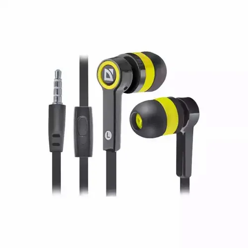 Slušalice bubice sa mikrofonom Defender Pulse 420, crno žute slika 1