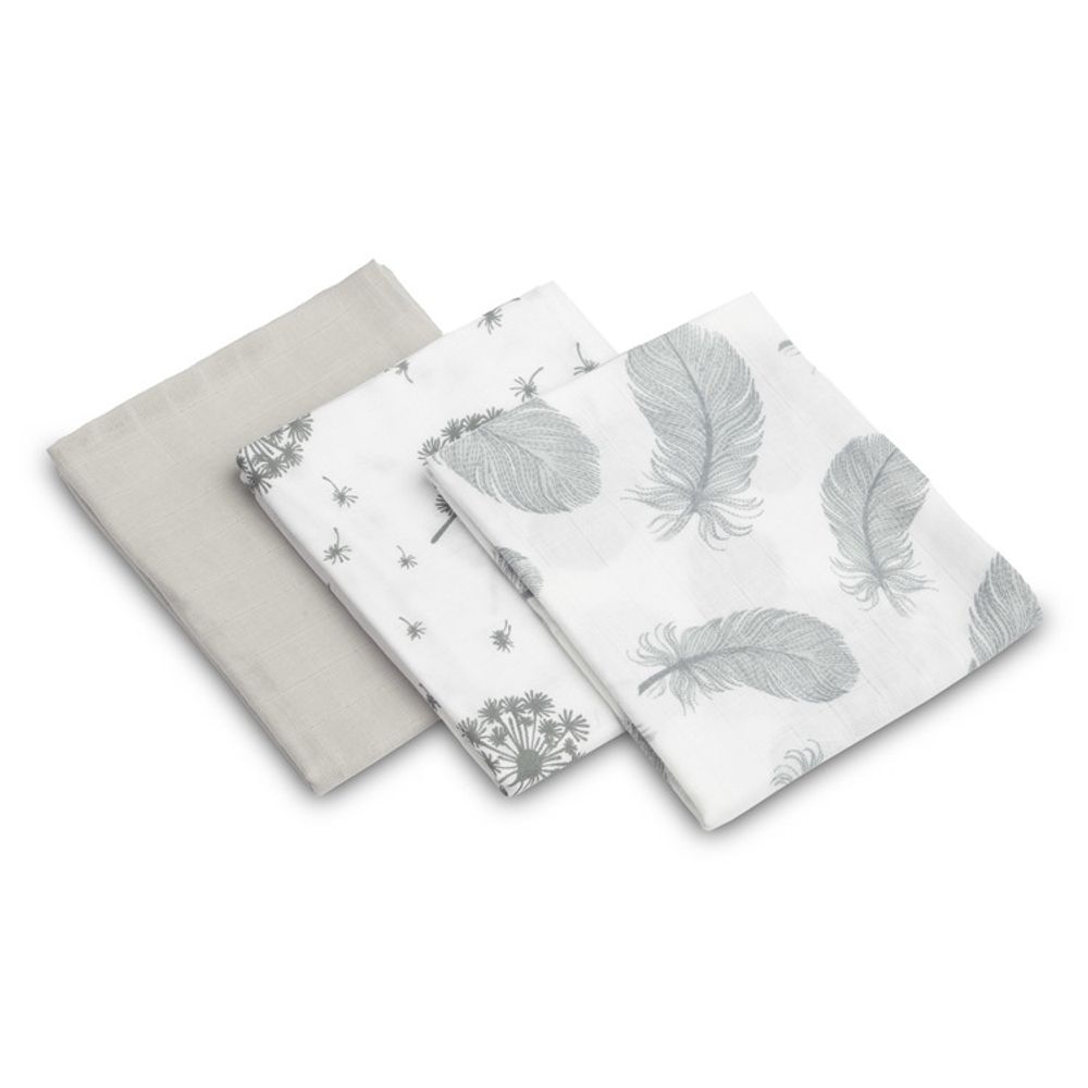 Muslin pelene 3 kom – sivo slika 2