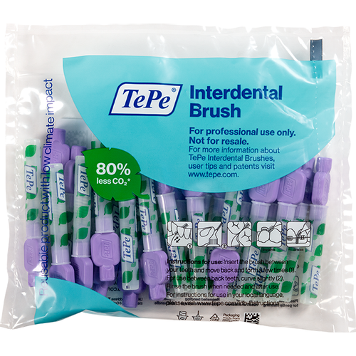 TePe Original Interdentalne četkice Ljubičaste vel. 6 / 1,1 mm - multi-pack vrećica 25 kom slika 1