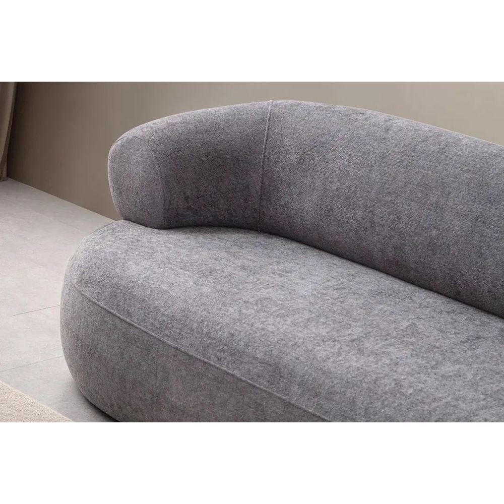 Sofa za tri osobe Roma - tamno siva slika 4