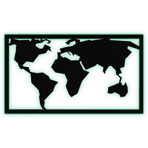 Wallity Ukrasna LED rasvjeta, World Map 2 - Green slika 1