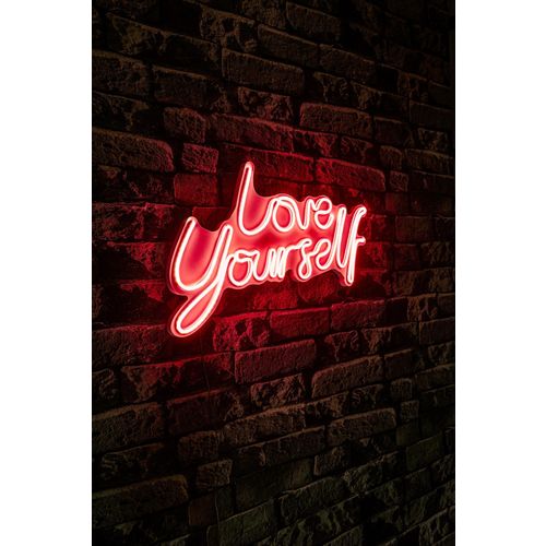 Wallity Zidna LED dekoracija, Love Yourself - Red slika 3