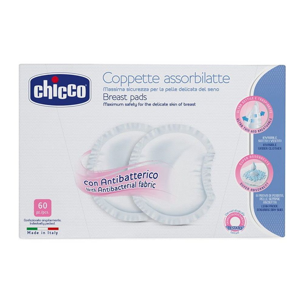 Chicco Antibakterijske blaznice za grudi 60kom slika 1