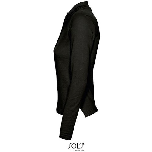 PODIUM ženska polo majica sa dugim rukavima - Crna, S  slika 7