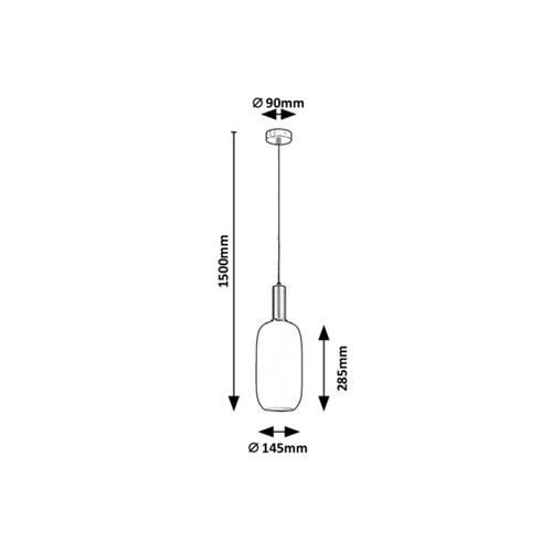 Rabalux Sinopia,visilica E27 1x60W,zlato slika 3