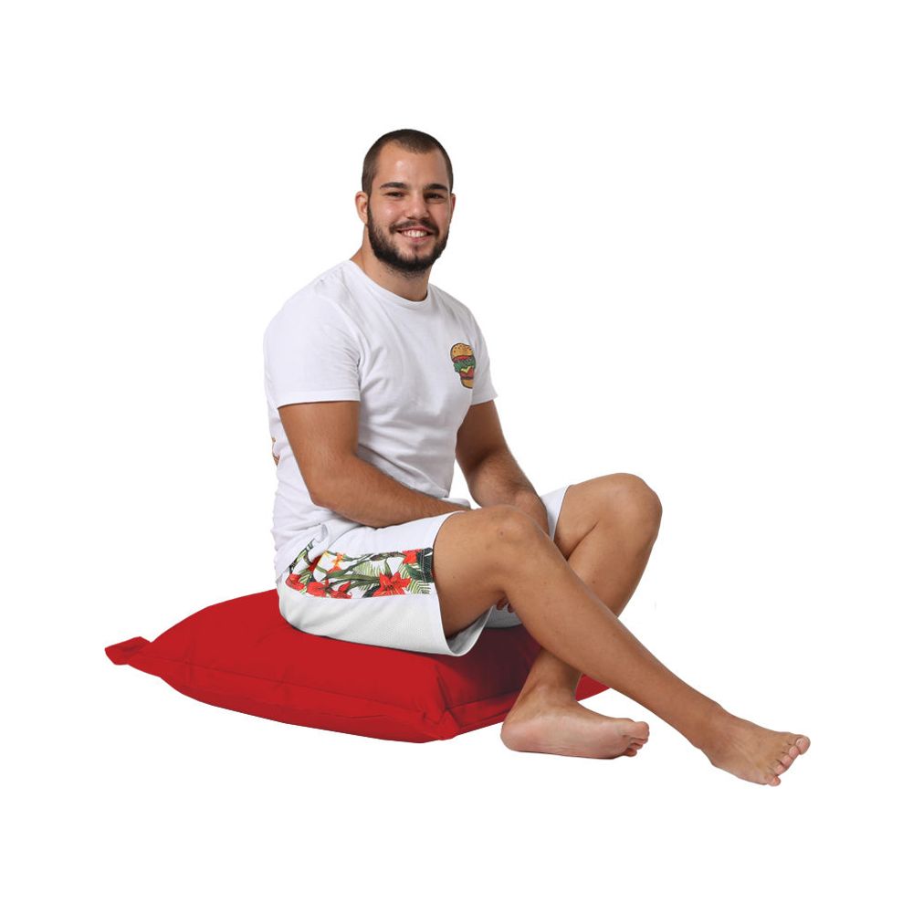 Cushion Pouf 70x70 - Crveni Baštenski Jastučić slika 4