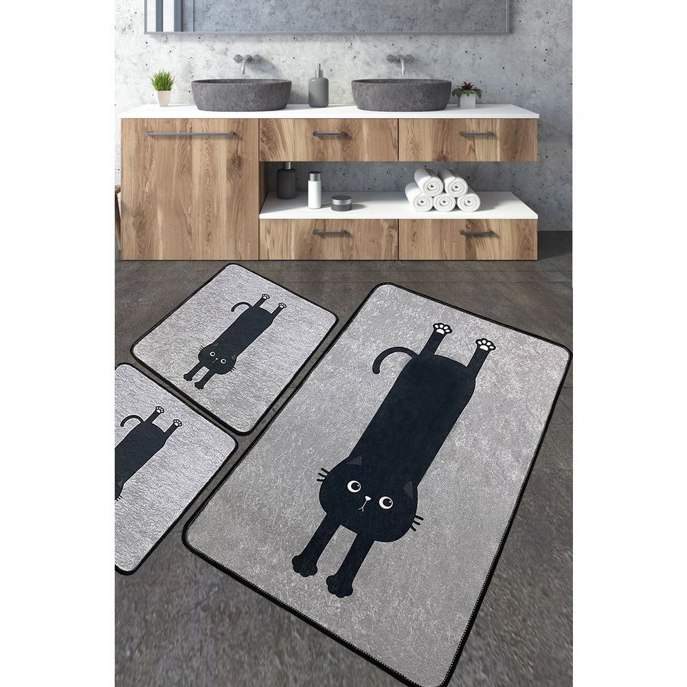 Set višebojnih prostirki za kupatilo Comfort v2 (3 komada) slika 1
