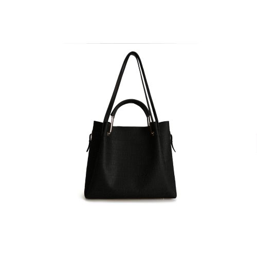 Lucky Bees Ženska torbica ABIGAIL crna veća, 275 - Leather Black slika 6