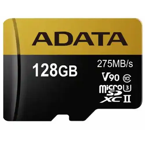 Micro SD Card 128GB AData + SD adapter AUSDX128GUII3CL10-CA1/ class 10/8K/4K slika 1