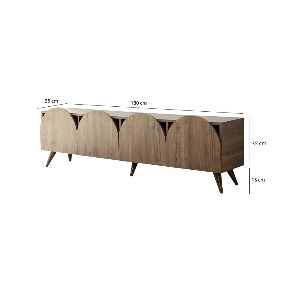 TV Stalak 'Mesta - Walnut v2' od Oraha slika 8
