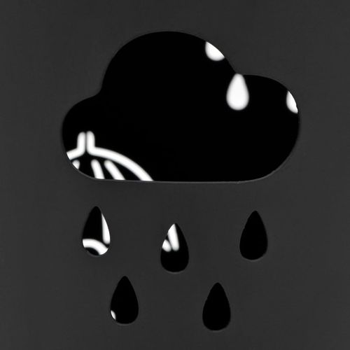 Stalak za kišobrane s uzorkom kišobrana čelični crni slika 12