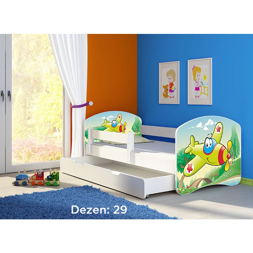 ACMA Dječiji krevet Acma II sa ladicom White - 160x80cm - Dezen 29 slika 2