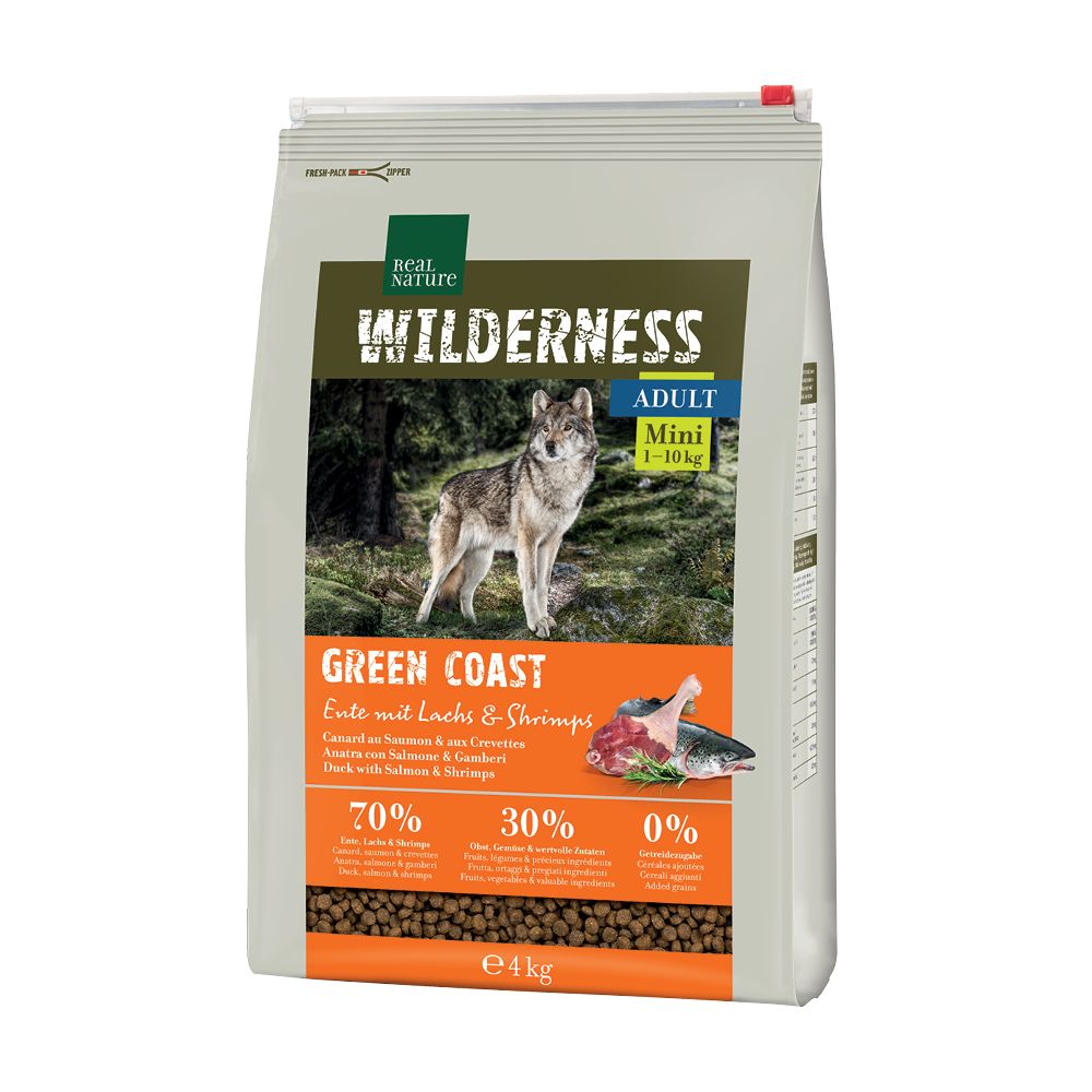 Real Nature Wilderness Adult Mini Green Coast patka s lososom i kozicama slika 1