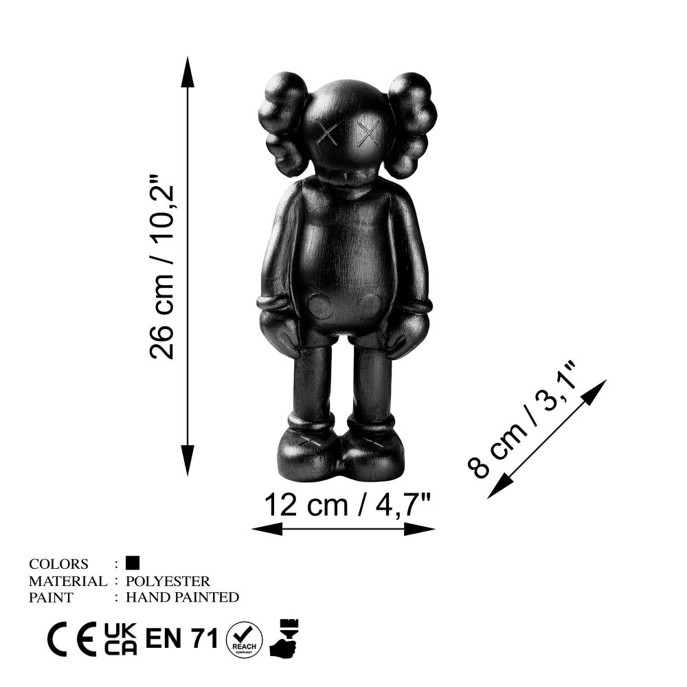 Decorative object Yak-051-C, colour: black slika 7