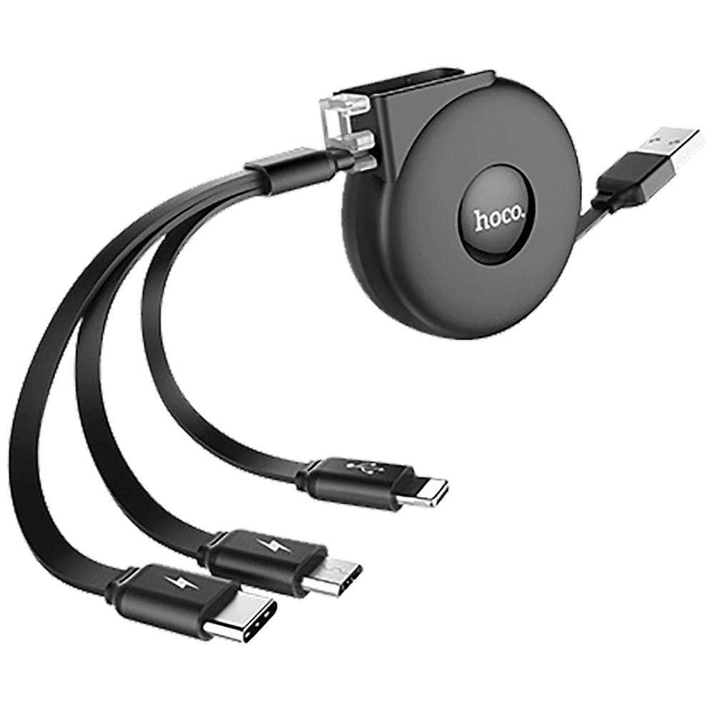 hoco. USB kabl za punjenje, 3in1, na izvlačenje, 1 met., 2 A - U50 slika 4