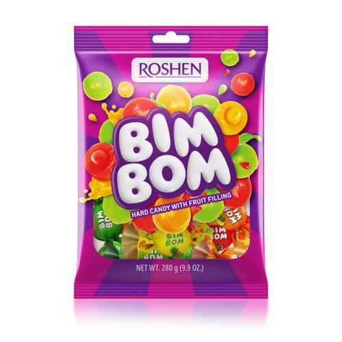 Roshen Bim-Bom tvrdi bomboni mix voćni okus 200g slika 1