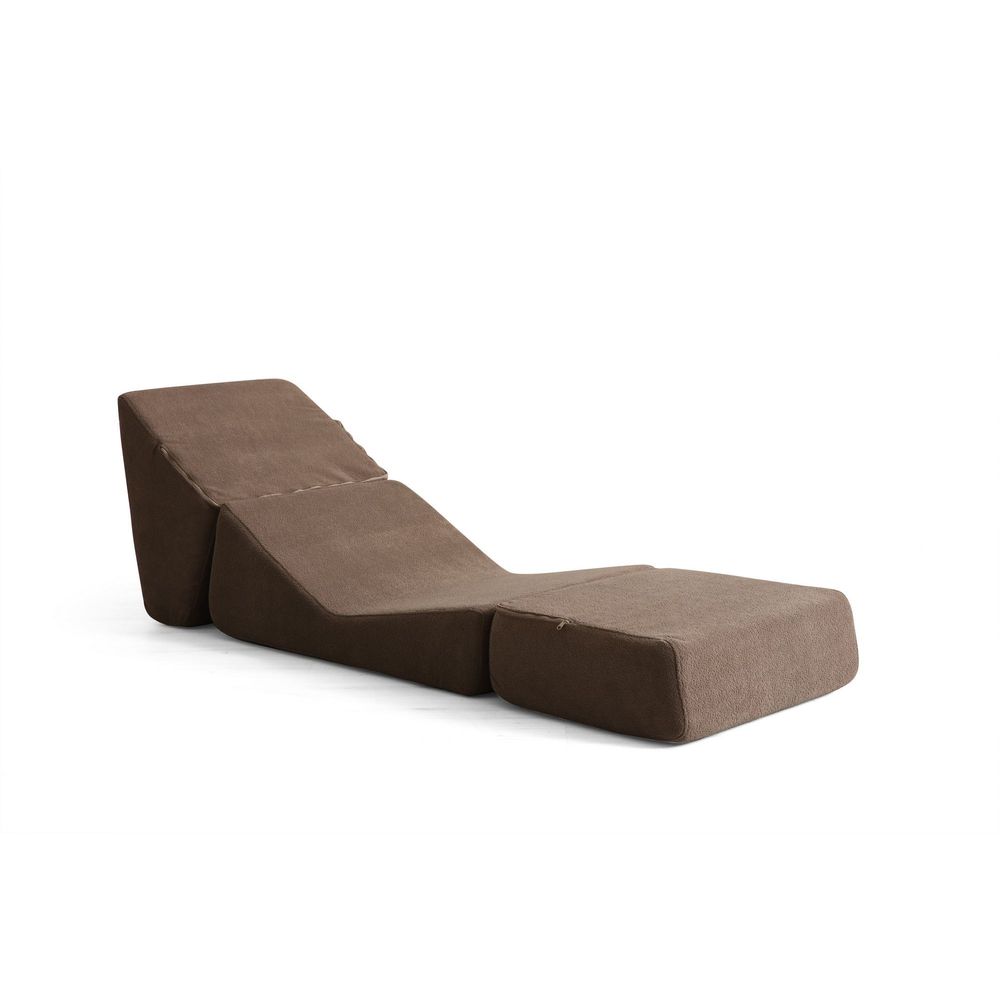 Sofa na razvlačenje za jednu osobu Origami u smešnim bojama: smeđa slika 6