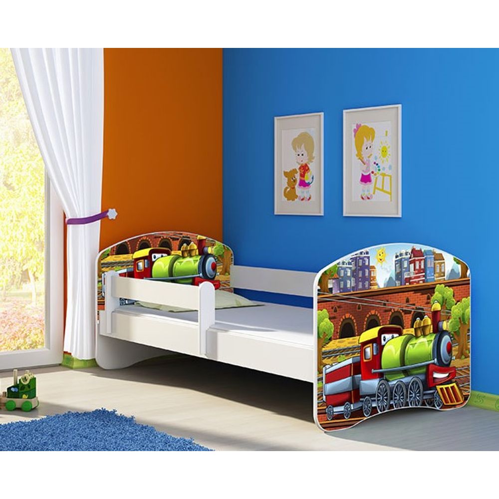 ACMA Dječiji krevet Acma II White - 160x80cm - Dezen 44 slika 1
