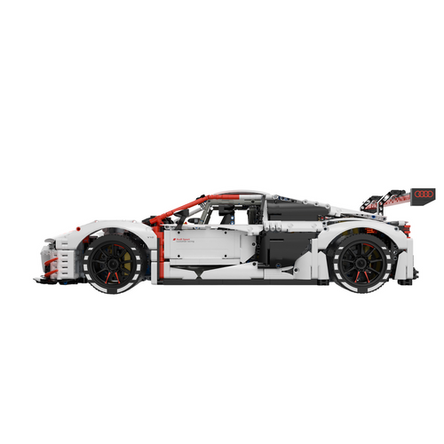 Licencirani auto na daljinsko upravljanje i sastavljanje 1:8 Audi R8 GT3 Rastar - bijeli - 3322 elemenata slika 6