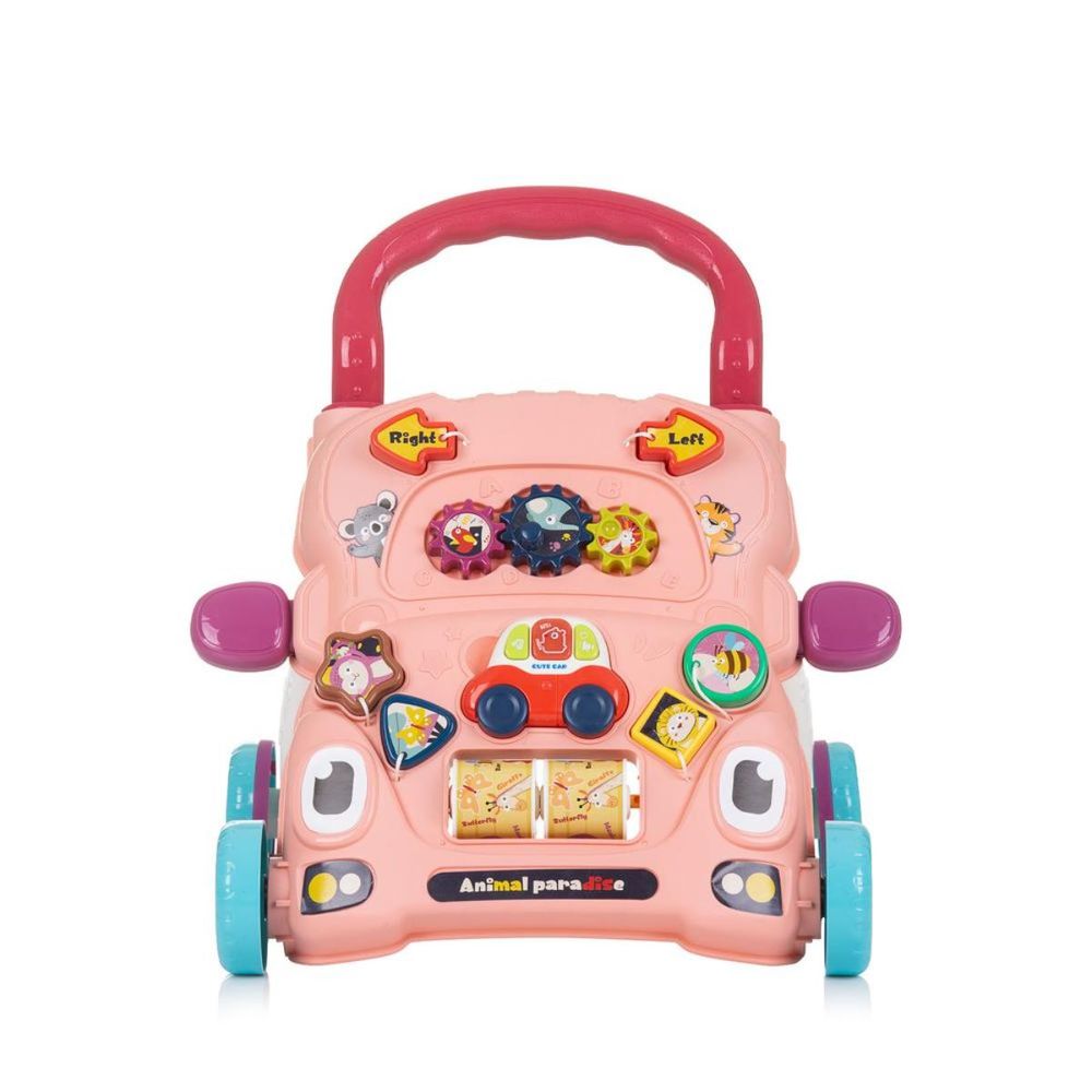 Chipolino Aktivna guralica za bebe Funny Animals Pink Mikfan0242Pi slika 2