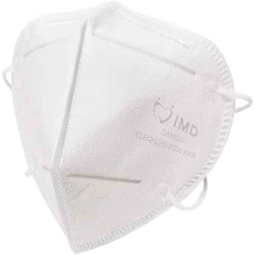 Zaštitne maske IMD FFP2 oblik KONUS s gumicom BIJELA boja - 100 kom slika 1