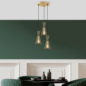 Teltom - 12035 Shiny Gold Chandelier