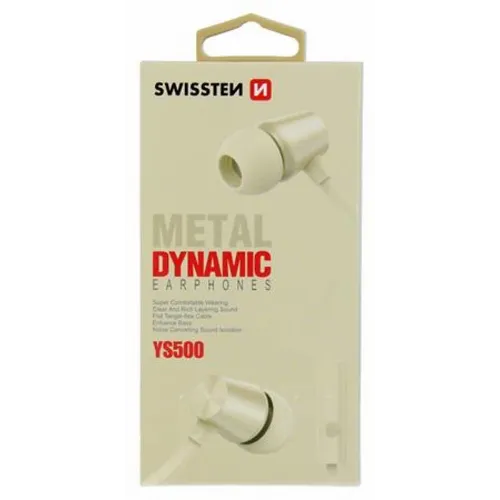 Swissten Slušalice 3,5mm DYNAMIC YS500 zlatna slika 2