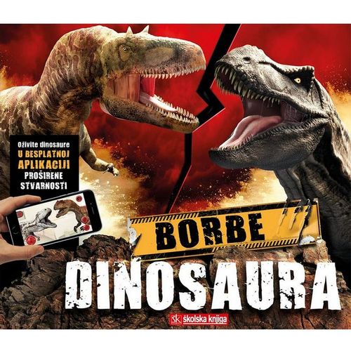 Borbe dinosaura – knjiga s aplikacijom za proširenu stvarnost slika 1