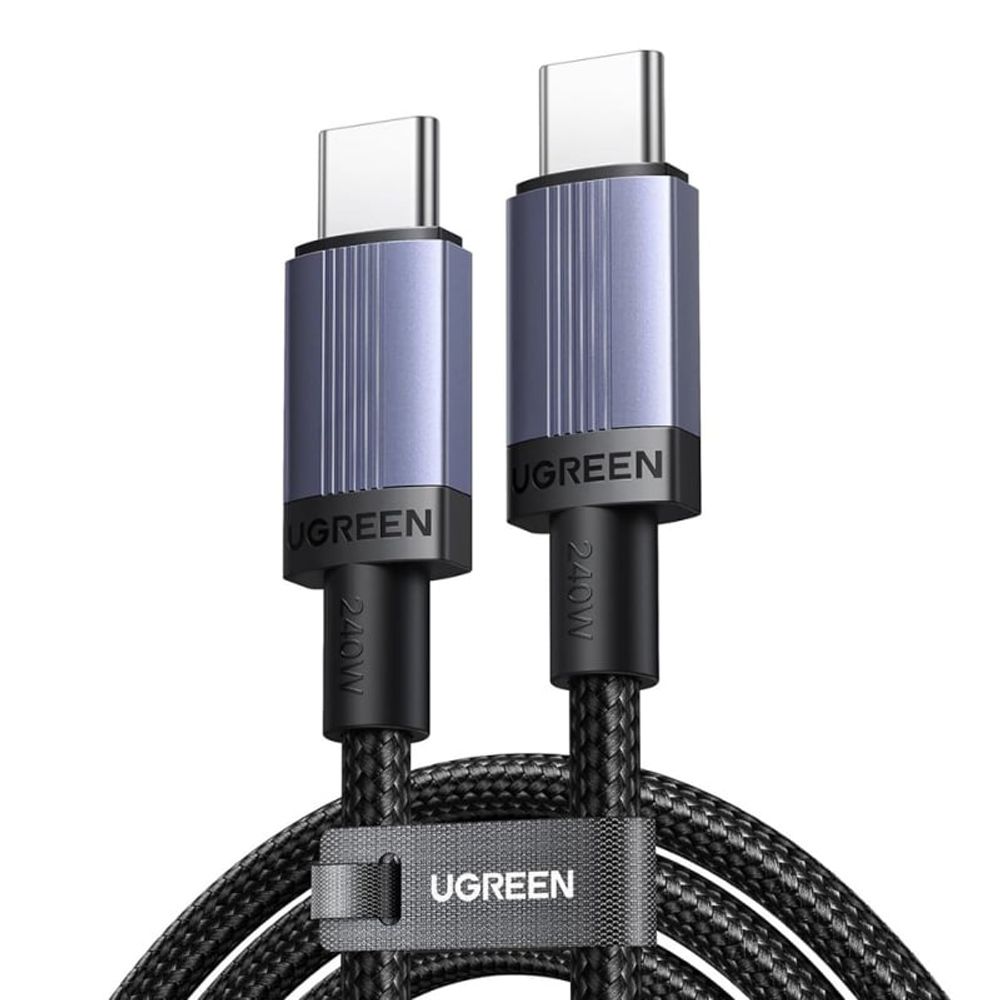 USB-C na USB-C kabel UGREEN L532- 240 W - 2 m- sivi slika 1