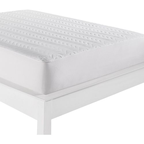 Quilted Fitted Alez (160 x 200) White Double Bed Protector slika 5