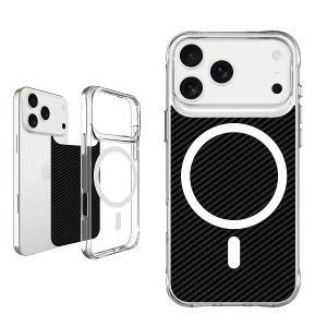 MM TPU IPHONE 17 PRO - DROP-PROOF PURE MAGSAFE clear/black 2 in 1