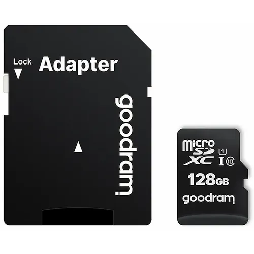 Memorijska kartica GOODRAM microSD SD 128GB CLASS 10 UHS I 100MB/s s adapterom slika 2