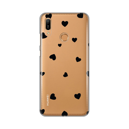 Torbica Silikonska Print Skin za Huawei Y6 2019/Honor 8A Hearts slika 1