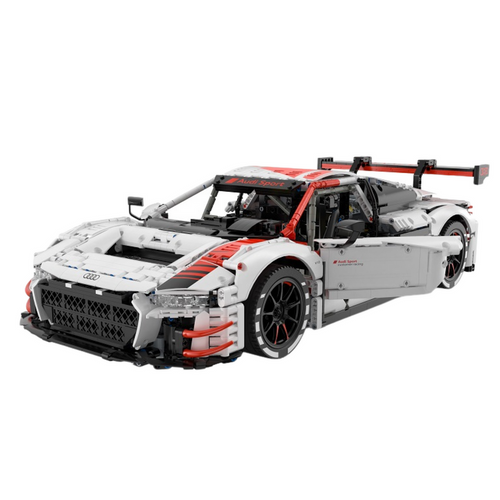 Licencirani auto na daljinsko upravljanje i sastavljanje 1:8 Audi R8 GT3 Rastar - bijeli - 3322 elemenata slika 5